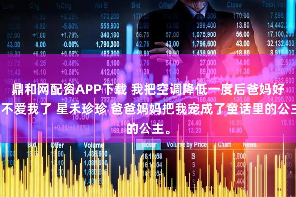 鼎和网配资APP下载 我把空调降低一度后爸妈好像不爱我了 星禾珍珍 爸爸妈妈把我宠成了童话里的公主。