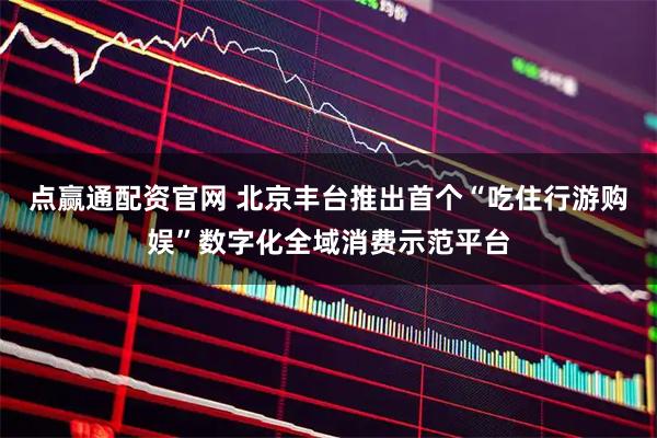 点赢通配资官网 北京丰台推出首个“吃住行游购娱”数字化全域消费示范平台